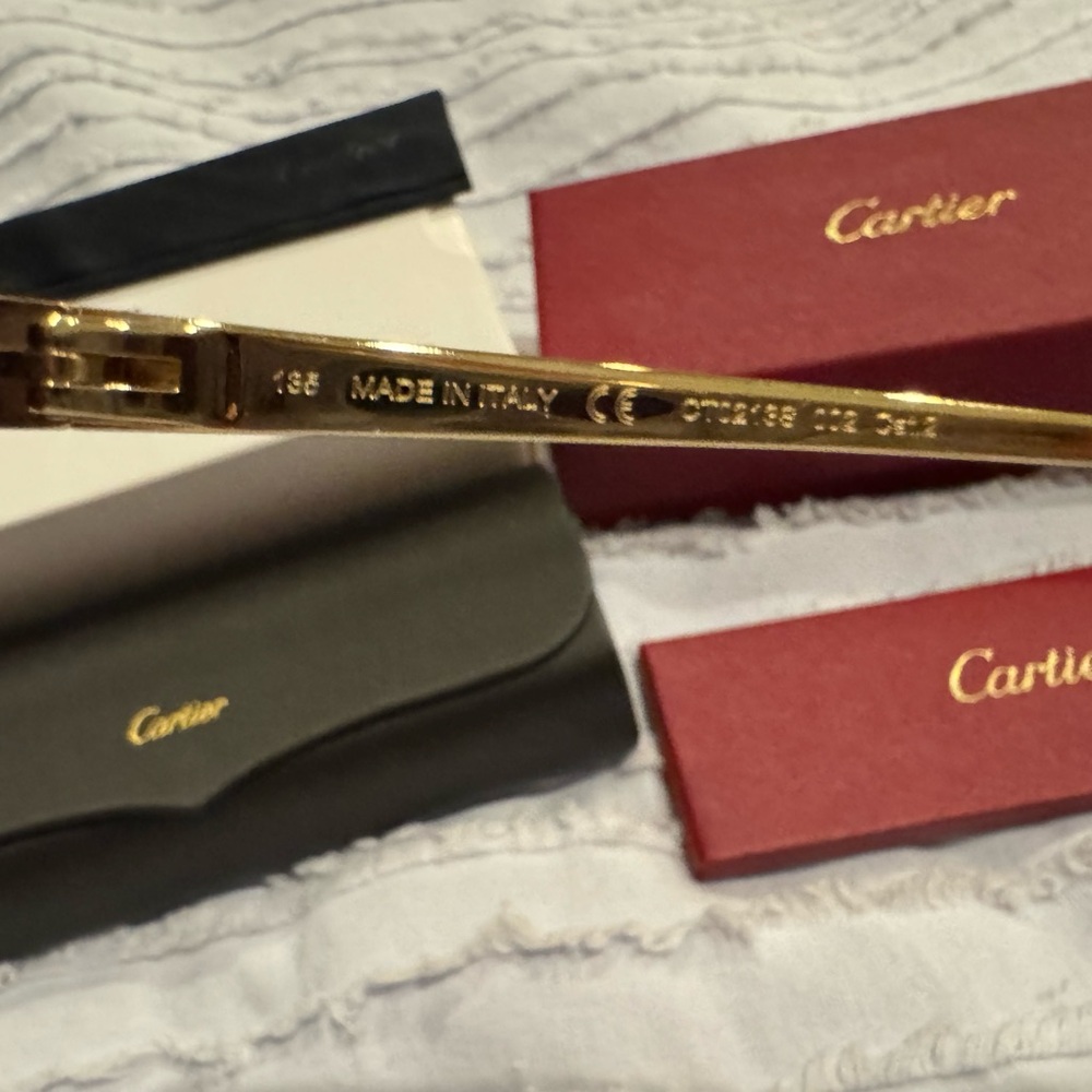 Cartier BNIB Tortoise panther Shell Sunglasses 😎- CT0213S - Picture 4 of 5